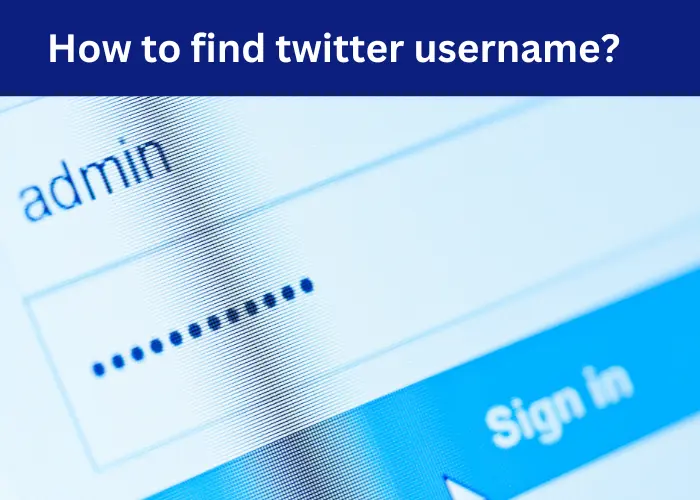 How to find twitter username