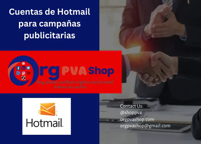 Cuentas de Hotmail para campañas publicitarias