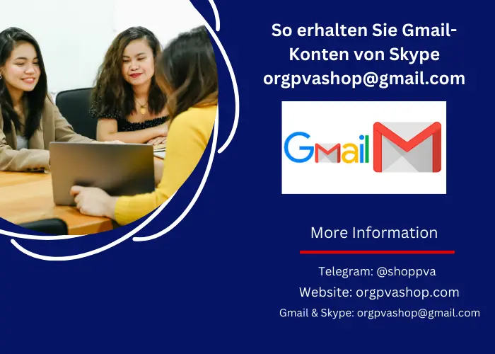 Gmail-Konten über Skype bestellen